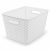 Koszyk MY STYLE L 18L mleczny transparentny organizer rattan plecionka 35,5x28,5x22 cm