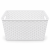 Koszyk MY STYLE L 18L mleczny transparentny organizer rattan plecionka 35,5x28,5x22 cm