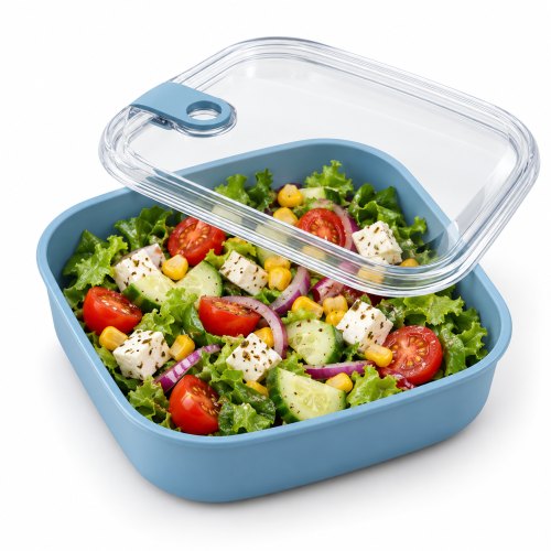 Lunch Box ROTHO ELA 1L Szczelny Pojemnik na Żywność Niebieski