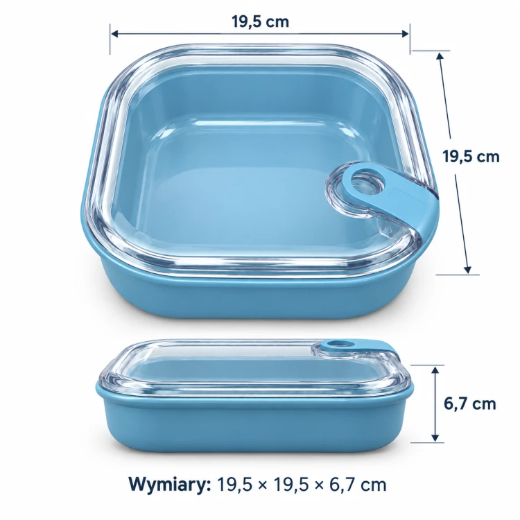 Lunch Box ROTHO ELA 1L Szczelny Pojemnik na Żywność Niebieski