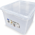 Pojemnik do przechowywania Rotho CLEAR BOX MAXI 46L z pokrywą przezroczysty