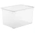 Pojemnik do przechowywania Rotho CLEAR BOX MAXI 46L z pokrywą przezroczysty