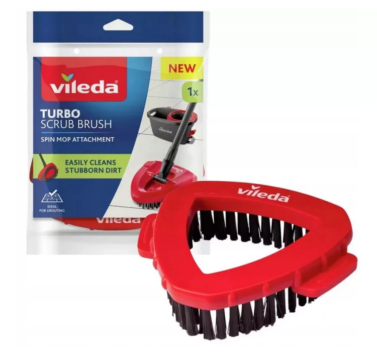 Vileda Turbo Easy Spin & Dry mop obrotowy z wiadrem pedałem i szczotką