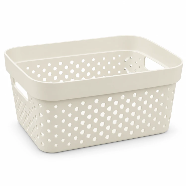 CURVER INFINITY POJEMNIK KOSZYK AŻUROWY ORGANIZER 4,5L KREMOWY RECYCLING