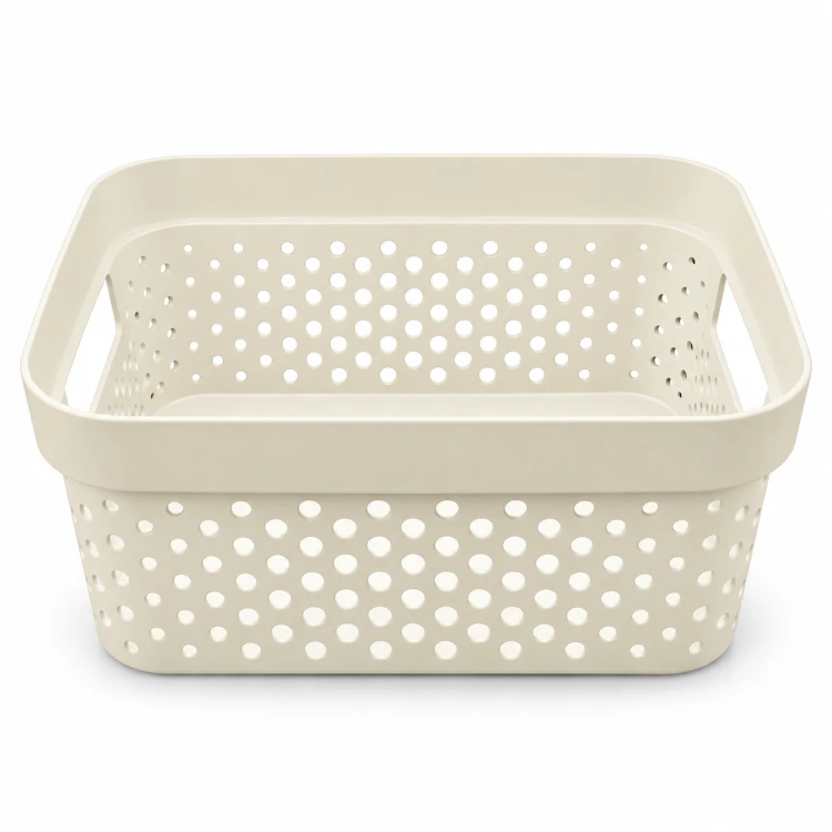 CURVER INFINITY POJEMNIK KOSZYK AŻUROWY ORGANIZER 4,5L KREMOWY RECYCLING