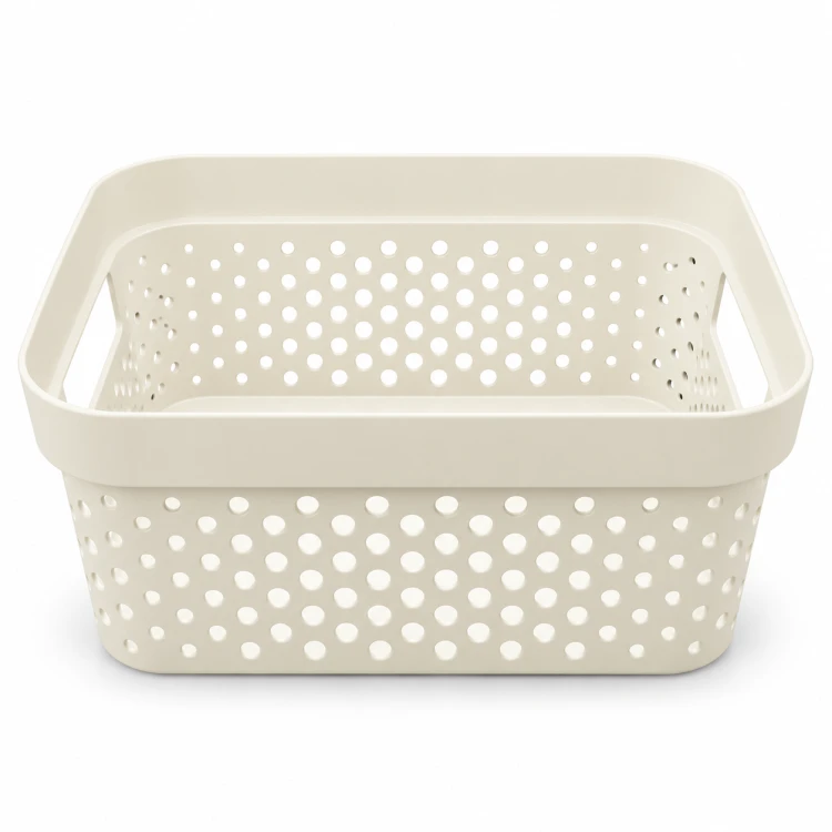 CURVER INFINITY POJEMNIK KOSZYK AŻUROWY ORGANIZER 4,5L KREMOWY RECYCLING