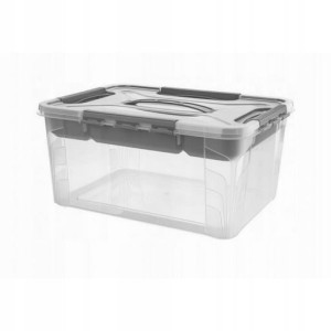 Szary Pojemnik Z Wkładem Hubert&Hilda 15L Keeeper