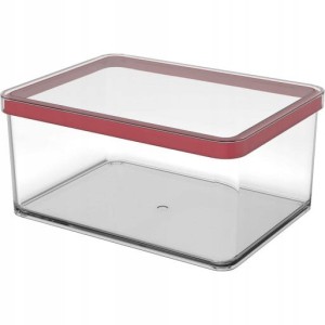 Pojemnik na żywność z pokrywką przezroczysty SZCZELNY do lodówki na wędlinę
