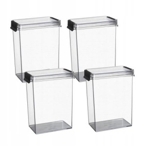 Komplet 4 szt POJEMNIK na żywność 2,6L OSLO 1804