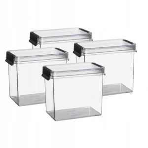 Komplet 4szt MODNY POJEMNIK na żywność 1,7 L OSLO