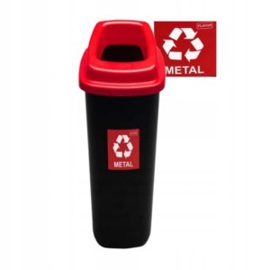 Kosz na Śmieci Plastikowy Plafor 90L – Czerwony, Wytrzymały i Praktyczny